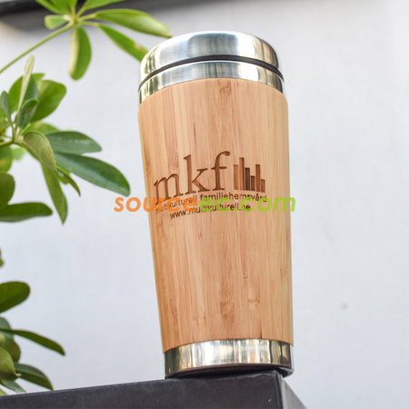 Customization Stainless Steel Bamboo Cup Promotional Products