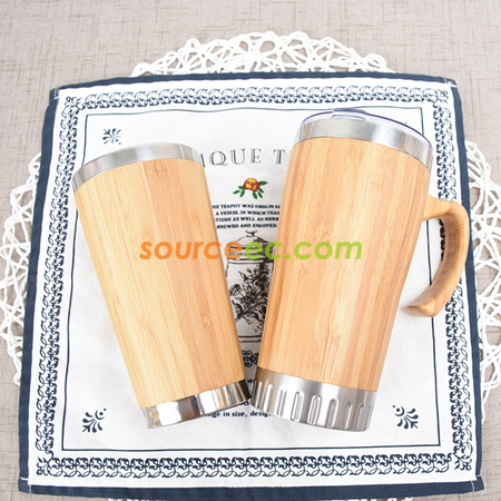 Customization Stainless Steel Bamboo Cup Promotional Products