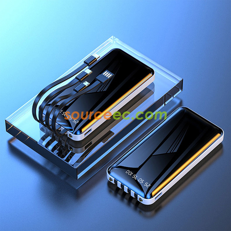 Customization 10000mAh Power Bank with In-Built Type C / Micro / Lightning Promotional Products