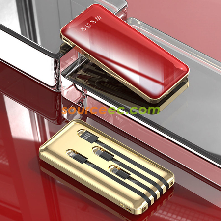 Customization 10000mAh Power Bank with In-Built Type C / Micro / Lightning Promotional Products