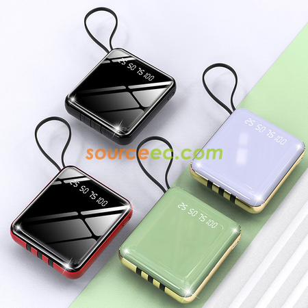 Customization 10000mAh Power Bank with In-Built Type C / Micro / Lightning Promotional Products