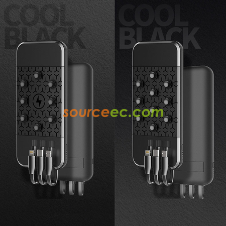 Customization Suction Power Bank with In-Built Type C / Micro Promotional Products