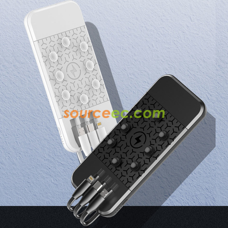 Customization Suction Power Bank with In-Built Type C / Micro Promotional Products