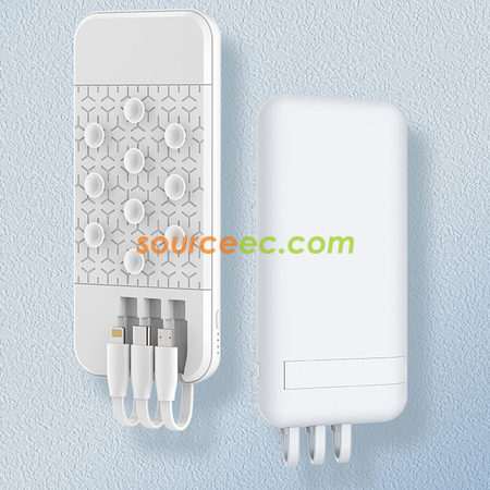 Customization Suction Power Bank with In-Built Type C / Micro Promotional Products