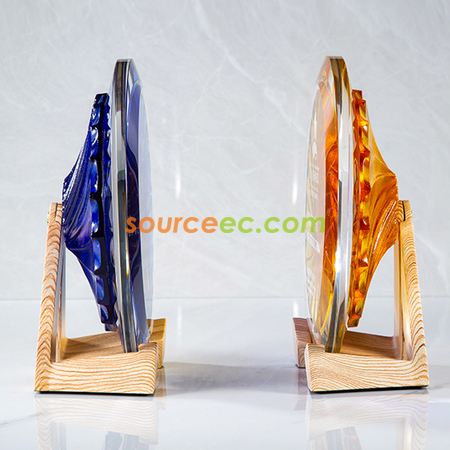 Customization Round Glazed Trophy Promotional Products