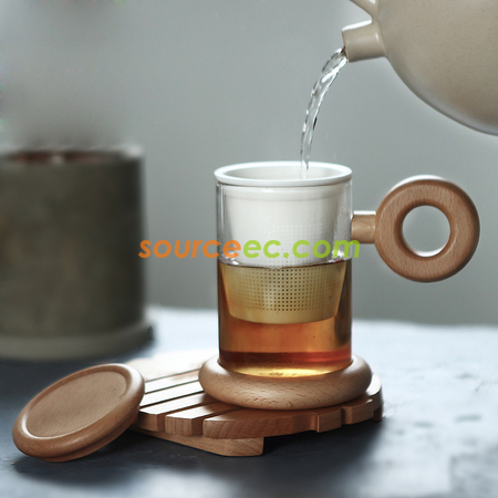 Customization Glass Cup With Infuser Promotional Products