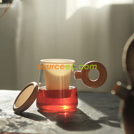 Customization Glass Cup With Infuser Promotional Products