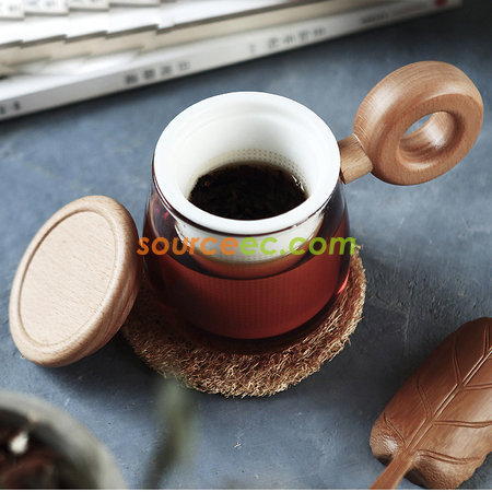 Customization Glass Cup With Infuser Promotional Products