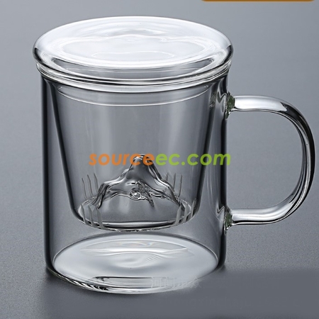 Customization Double-Layer Glass With Lid Promotional Products