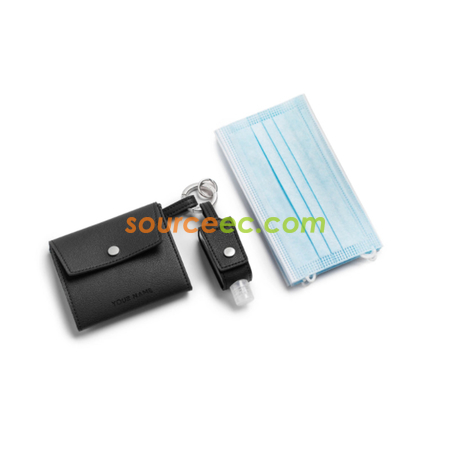 Customization PU Storage Bag For Hand Sanitizer And Mask Promotional Products
