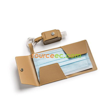 Customization PU Storage Bag For Hand Sanitizer And Mask Promotional Products