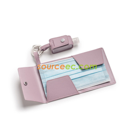 Customization PU Storage Bag For Hand Sanitizer And Mask Promotional Products