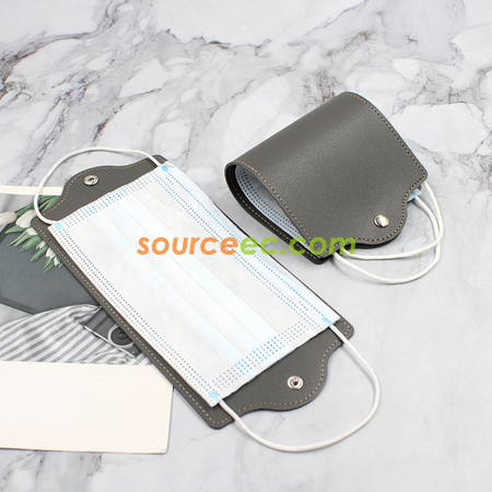 Customization PU Folding Mask Storage Clip Promotional Products