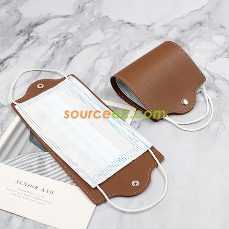 Customization PU Folding Mask Storage Clip Promotional Products