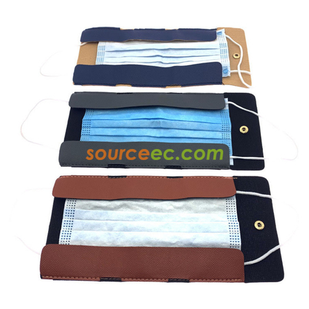 Customization PU Folding Mask Storage Clip Promotional Products