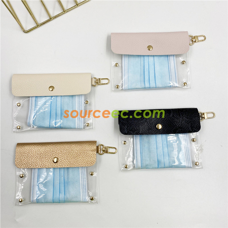 Customization Leather PVC Mask Storage Bag Promotional Products