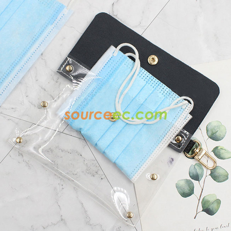 Customization Leather PVC Mask Storage Bag Promotional Products