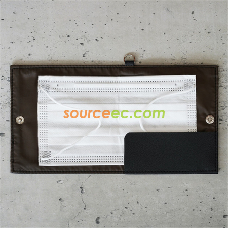 Customization PU Folding Mask Storage Clip Promotional Products