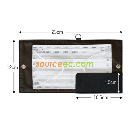Customization PU Folding Mask Storage Clip Promotional Products