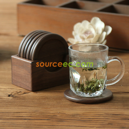Customization Japanese Style Wooden Coaster Suit Promotional Products