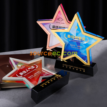 Customization Colorful Star Crystal Constellation Promotional Products