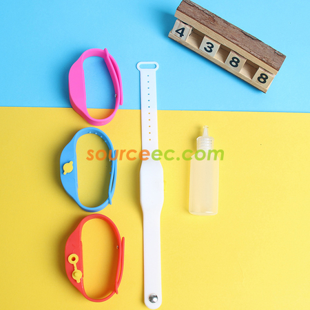 Customization Silicone Hand Sanitizer Bracelet (With Bottle) Promotional Products