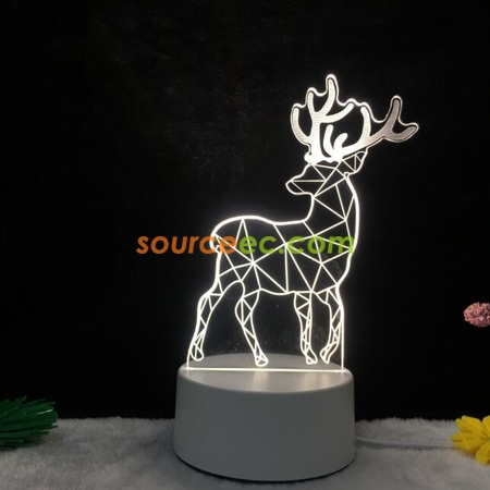 Customization Led Acrylic Stereo Desk Lamp Promotional Products