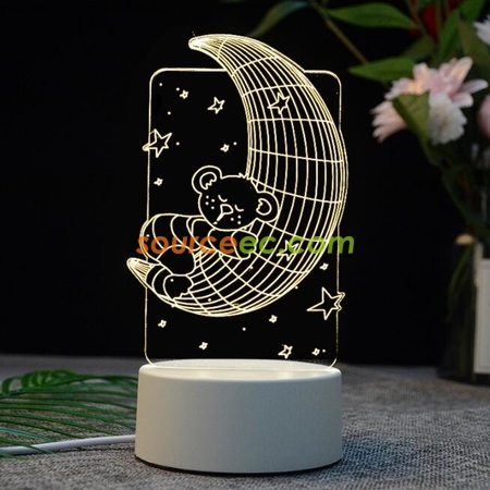 Customization Led Acrylic Stereo Desk Lamp Promotional Products