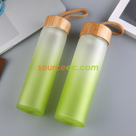Customization Bamboo Covered Glass Promotional Products