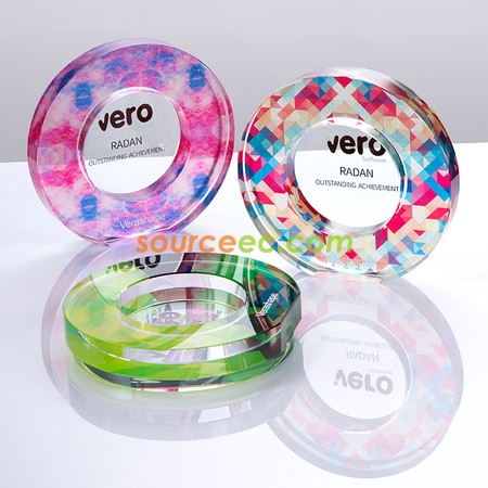 Customization Symphony Round Crystal Promotional Products