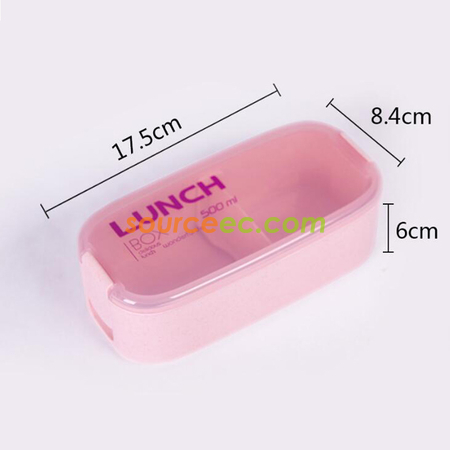 Customization Wheat Straw Lunch Box Promotional Products