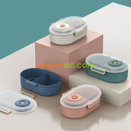 Customization Solid Color 1000ml Large Capacity Lunch box Promotional Products