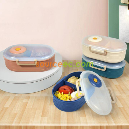 Customization Solid Color 1000ml Large Capacity Lunch box Promotional Products