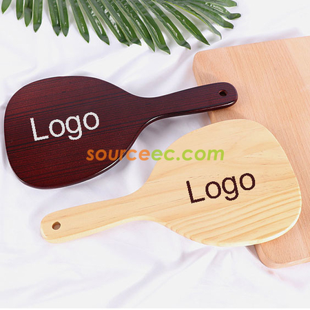 Customization Wooden Handle Makeup Mirror Promotional Products