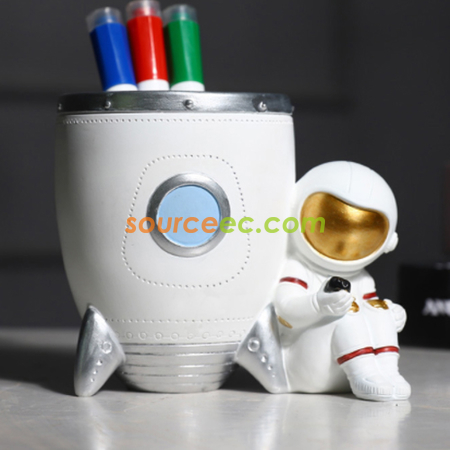 Customization Cute Spaceman Pen Holder Promotional Products