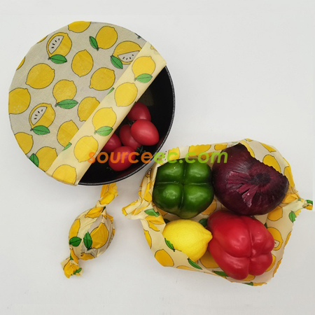 Customization Reusable Food Wraps Beeswax Cloth Promotional Products