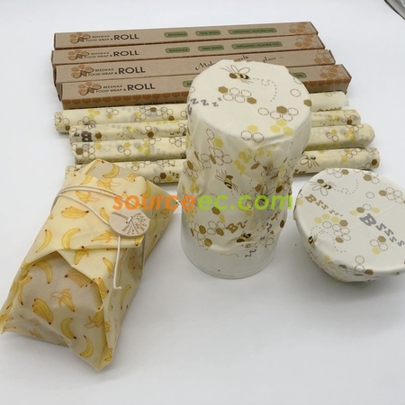 Customization Reusable Food Wraps Beeswax Cloth Promotional Products