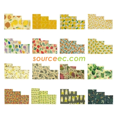 Customization Reusable Food Wraps Beeswax Cloth Promotional Products