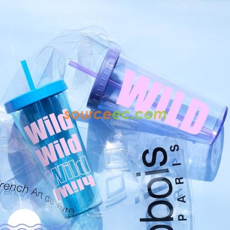 Customization 640ML Plastic Straw Cup Promotional Products