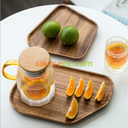 Customization Irregular Solid Wood Dinner Plate Promotional Products