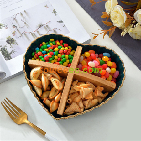 Customization Creative Heart-Shaped Snack Tray Promotional Products