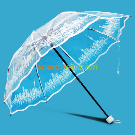 Customization Transparent Folding Umbrella Promotional Products