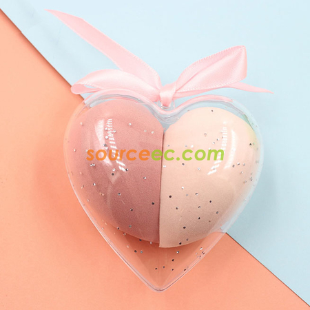 Customization Heart-shaped Make-up Sponge Set Promotional Products