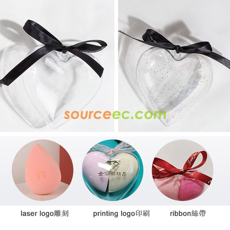 Customization Heart-shaped Make-up Sponge Set Promotional Products
