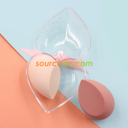 Customization Heart-shaped Make-up Sponge Set Promotional Products