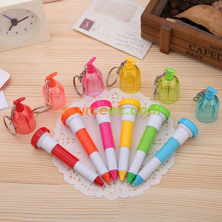 Customization Creative Retractable Hand Sanitizer Shape Ball Pen Promotional Products