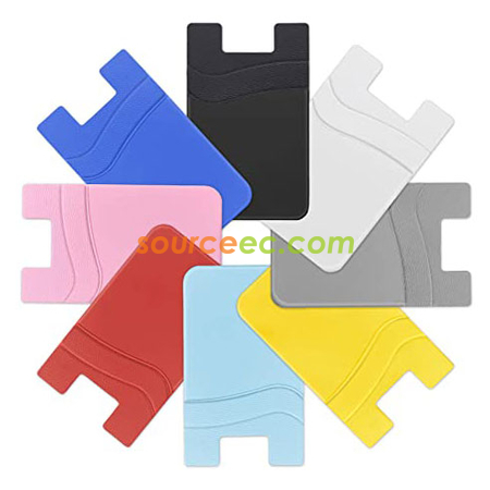 Customization Double Layer Silicone Phone Card Holder Promotional Products