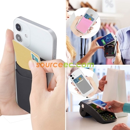 Customization Double Layer Silicone Phone Card Holder Promotional Products