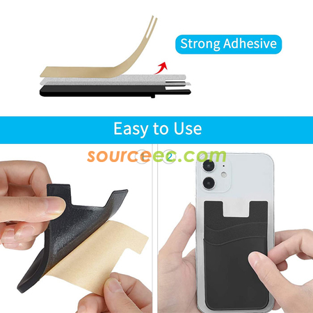 Customization Double Layer Silicone Phone Card Holder Promotional Products