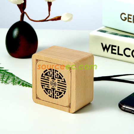 Customization Solid Wood Bluetooth Speaker Promotional Products